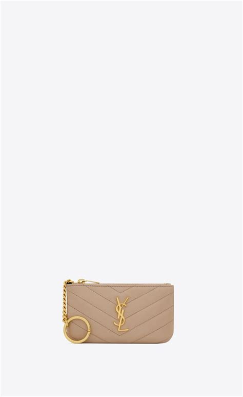 schlüsselanhänger ysl damen|CASSANDRE MATELASSÉ key pouch in smooth leather .